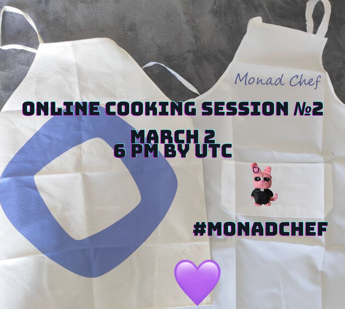 nas91110's tweet image. 🍳 Online Cooking Session #2 with Monad Chef! 🍽️

This time, our Chef &amp;amp; second Chef are teaming up for a special session! 👨‍🍳👨‍🍳

📅 Sunday, March 2
⏰ 6 PM UTC
Join us for a delicious experience- cooked with love for Monad! ❤️🔥

#Monad #CookingSession #Web3 #MonadChef