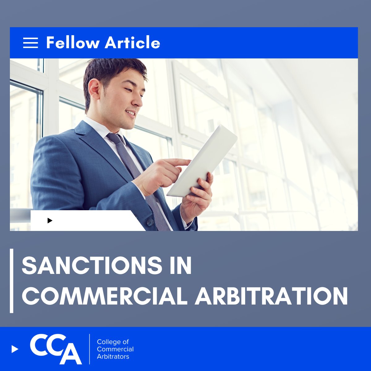 A look back: #CCAFellows Richard L. Mattiaccio and David C. Singer provided best practices to consider when dealing with sanctionable behavior in an arbitration that still hold true today: ccarbitrators.org/articles-by-fe…  #CCArbitrators