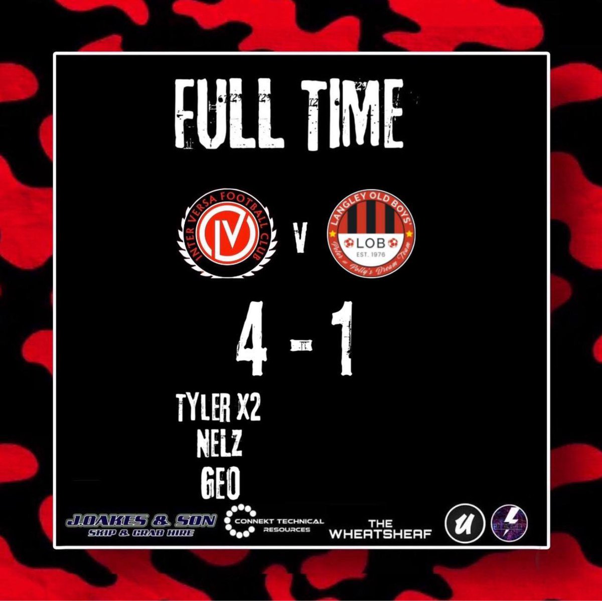 A champions performance sees us through to the final!

Credit to <a href="/LangleyOldBoys/">Langley Old Boys'</a> battled for all 90 mins 

Goal scores 
<a href="/TylerrRobinsonn/">Tyler</a> ⚽️ ⚽️
<a href="/itsNelz_/">Nelz</a> ⚽️
GEO ⚽️

MOTM 👑 
Nelz&amp;Tyler 

UP THE VERSA 👺👺