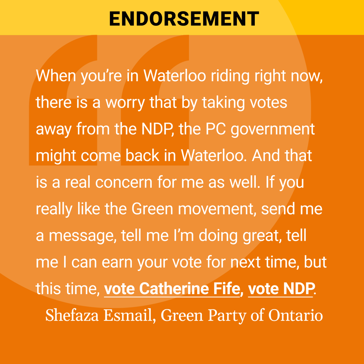 CFifeKW's tweet photo. Thank you to @ShefazaE for your endorsement. I know that you deeply care about our community, and your expressed support highlights that. Let’s keep working towards positive change 💪 #OnPoli https://t.co/suPJkw08UR
