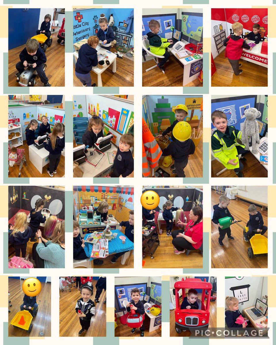 BranstonInfant1's tweet photo. What a way to start the term! Our Little Owls have spent the morning with @LittleCityUKltd Little City Lincolnshire!  The children (and staff) had a great time exploring all the different places of work, hopefully inspiring some future careers! #EYFS #RolePlayTown @the_laat https://t.co/SaNVJV229W