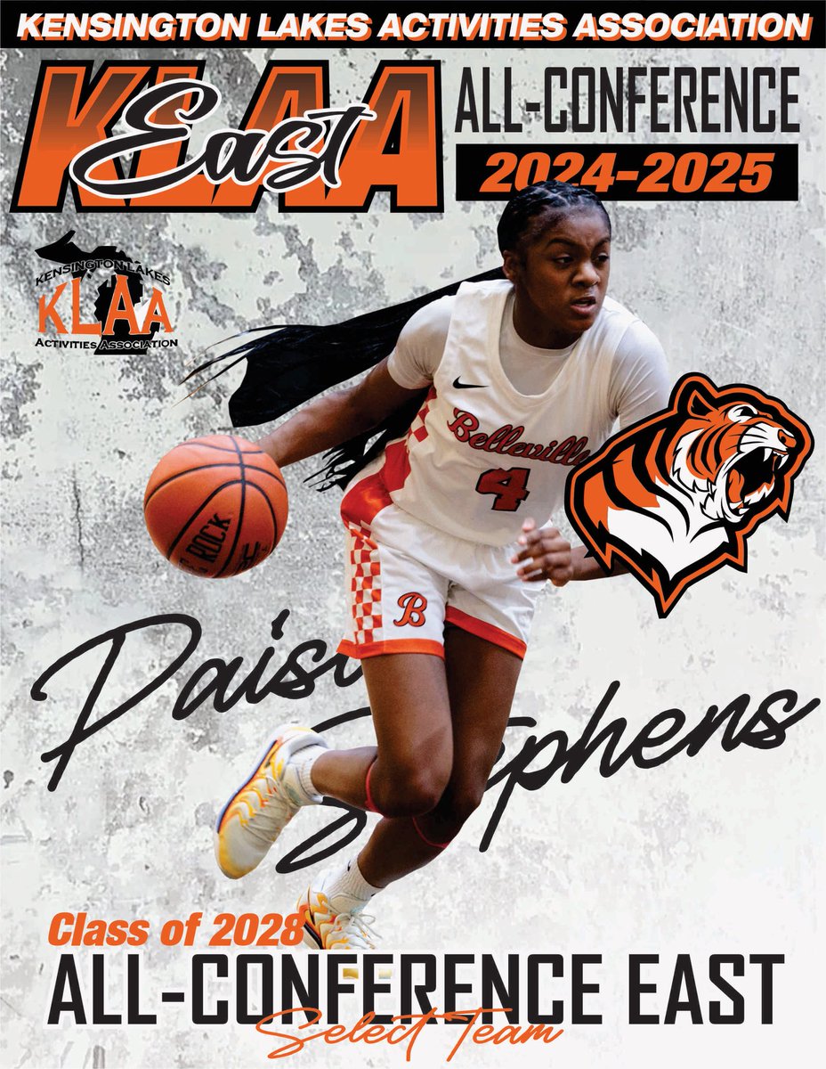 Belleville Tigers (MI) Girls Basketball (@villeladytigers) on Twitter photo Congratulations to Freshman Paisley Stephens <a href="/Paisley23x/">Paisley Stephens</a> for making the 2024-25 KLAA East All-Select Team #THEVILLE #EXIT190 Congratulations to Freshman Paisley Stephens <a href="/Paisley23x/">Paisley Stephens</a> for making the 2024-25 KLAA East All-Select Team #THEVILLE #EXIT190