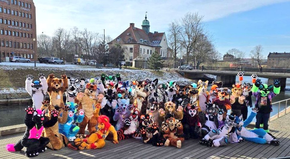 TheKarelia's tweet photo. NFC2025 was such an incredible journey. We had so many wholesome interactions and made some amazing friendships and memories 🥂

I honestly felt a little burned out from working too hard for the last couple of months, but these days were filled to the brim with love, laughter and kindness. It all surely lifted my spirits and seeing how much fun others can have while wearing our creations is truly heart warming and motivating.

Many thanks to all our beloved fluffy children and friends who made this NFC specially awesome! 

Also, super proud moments for us seeing both @Greykas_ and @kurasaiyaArt's well deserved victories during Paws on Air and the dance competition ⭐️

I'm so thankful for all the wonderful memories we got to bring back home and both Titus and I are already looking very much forward to return to Malmö again next year ❤️ #NordicFuzzCon2025 #nfc2025 #thekareliafursuits #furryfandom