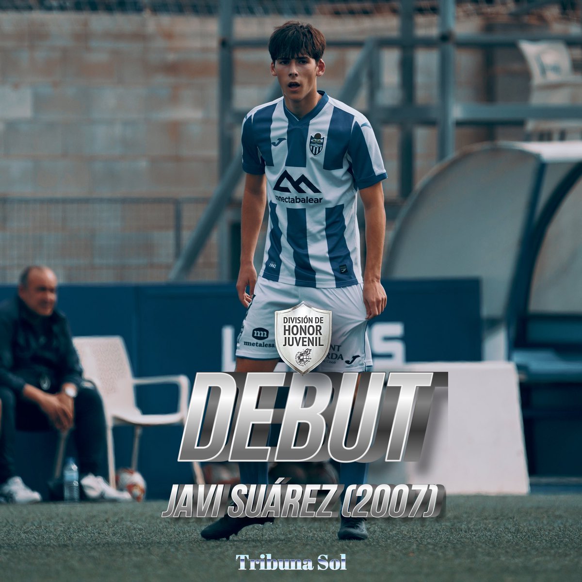 Tribuna_Sol's tweet photo. ⭐️ 𝐃𝐈́𝐀 𝐃𝐄 𝐄𝐒𝐓𝐑𝐄𝐍𝐎 ⭐️

🤍💙 Primeros minutos de Javi Suárez con el Juvenil A del @atleticbalears; jugó ante la @CFDamm 

#TribunaSol https://t.co/c7Jm0wTx5G