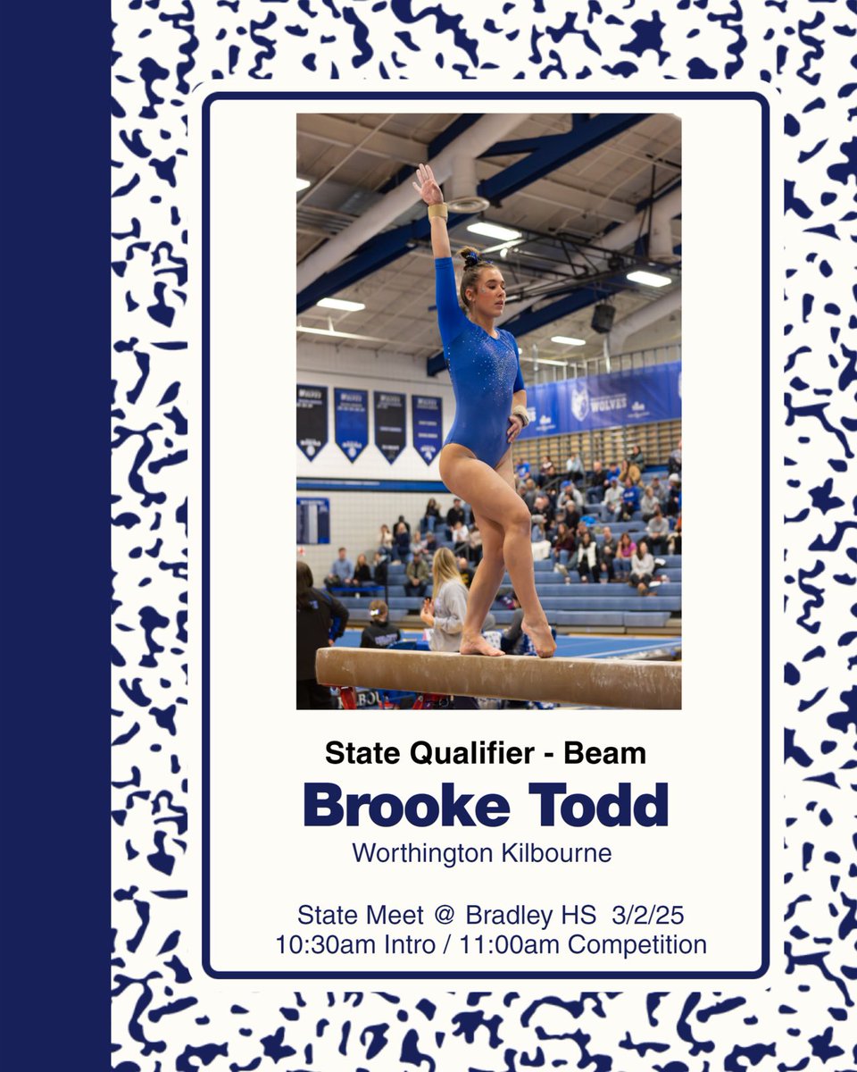 Congrats freshman Brooke! 🐾💙🤸🏽‍♀️