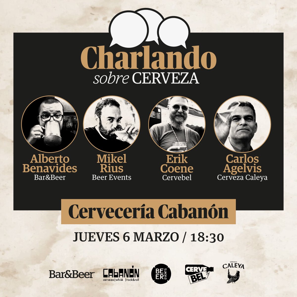 ‼️CHARLANDO SOBRE CERVEZA‼️
El próximo JUEVES 6 DE MARZO estaremos en la CERVECERÍA CABANÓN de Avilés charlando🗣sobre la evolución del mercado de la cerveza estos 25 años.
