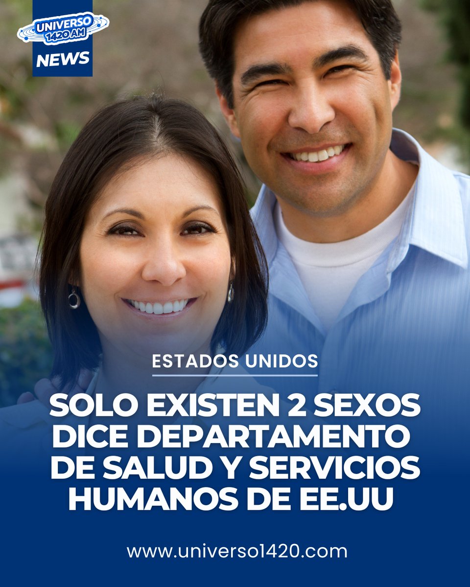 El Departamento de Salud de EE. UU. reafirma la existencia de dos sexos, en línea con Génesis 1:27 ("varón y hembra"). Elimina la ideología de género, priorizando la verdad biológica y los valores tradicionales. 
#universo1420 #radio #westpalmbeach #florida #live #palmbeach