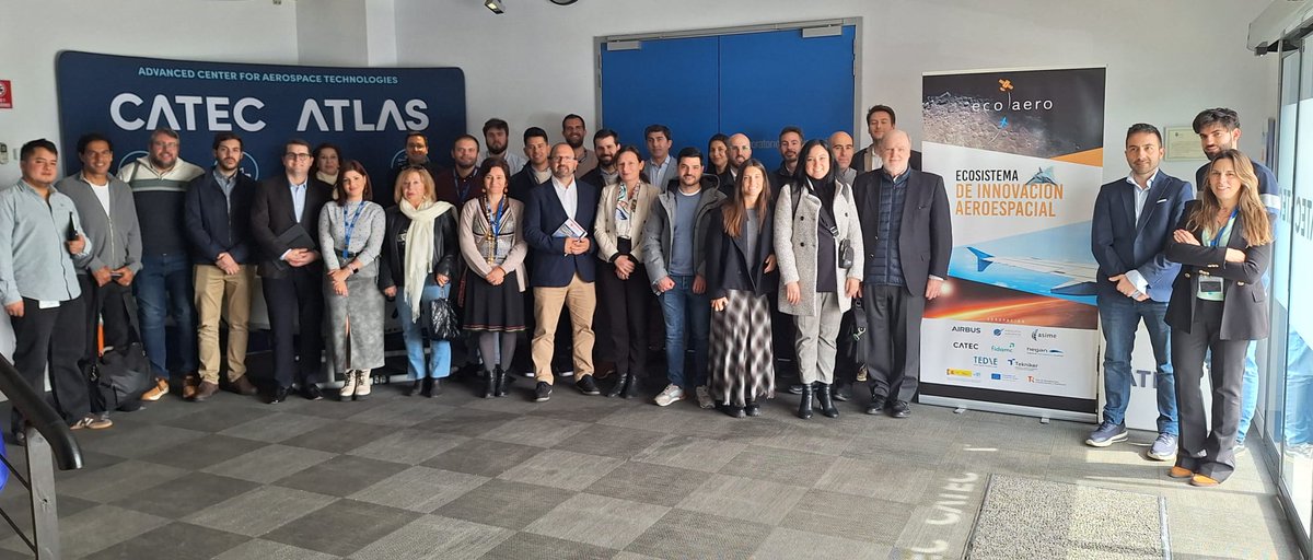 👥Más de 30 personas han participado hoy en el Demo-Day de #ECOAERO, una de las actividades incluidas en las acciones de este proyecto que lideramos, y que ha concluido con una visita a nuestras instalaciones (hilo 1/2👇)