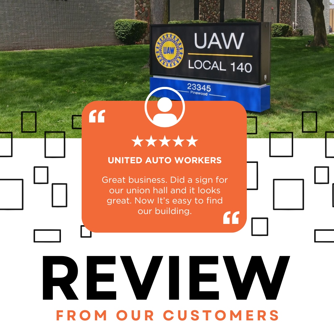 We're so excited to share this 5-star review from United Auto Workers! Thank you for letting us create and install your business signage. 

#PhillipsSign #GoogleReview #PerfectReview #DetroitSignage