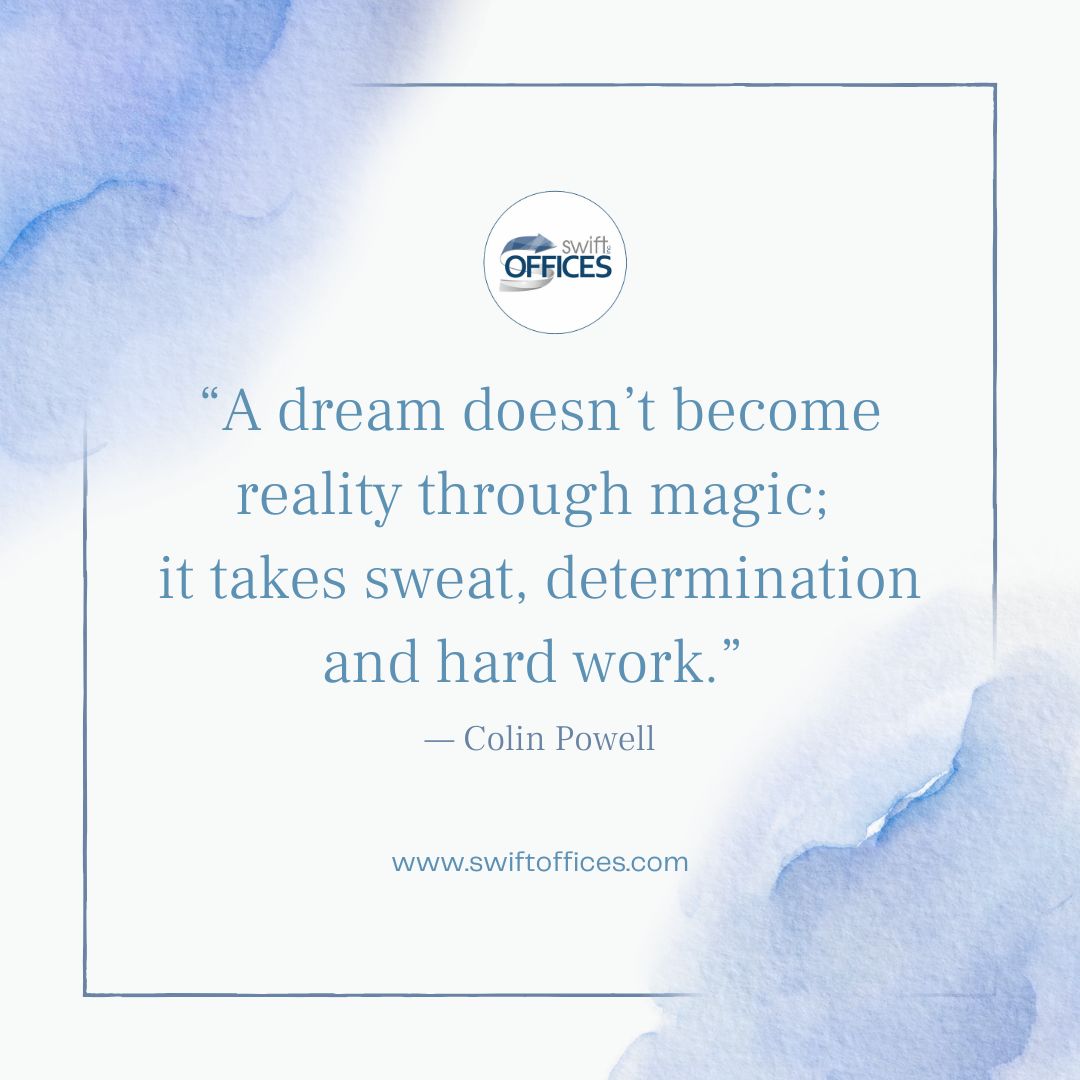 Swift Offices (@swiftoffices) on Twitter photo Success is built on determination and hard work. Keep pushing forward – every effort brings you one step closer to your goal!
☏ (416)-777-9438
✉ sandy@swiftoffices.com
#Motivation #SwiftOffices #CoworkingSpace #Offices #OfficeLeasing #OfficeSpace #SharedOffice #Toronto Success is built on determination and hard work. Keep pushing forward – every effort brings you one step closer to your goal!
☏ (416)-777-9438
✉ sandy@swiftoffices.com
#Motivation #SwiftOffices #CoworkingSpace #Offices #OfficeLeasing #OfficeSpace #SharedOffice #Toronto
