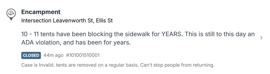 "Case Closed" SF311 tweet media