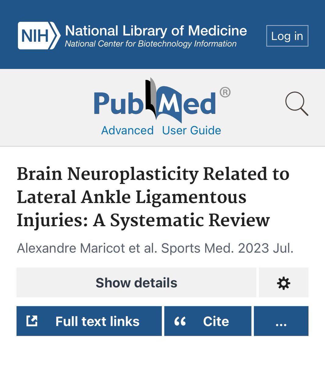 farazzledphysio's tweet image. An Ankle Sprain is also a Brain Sprain 🙏