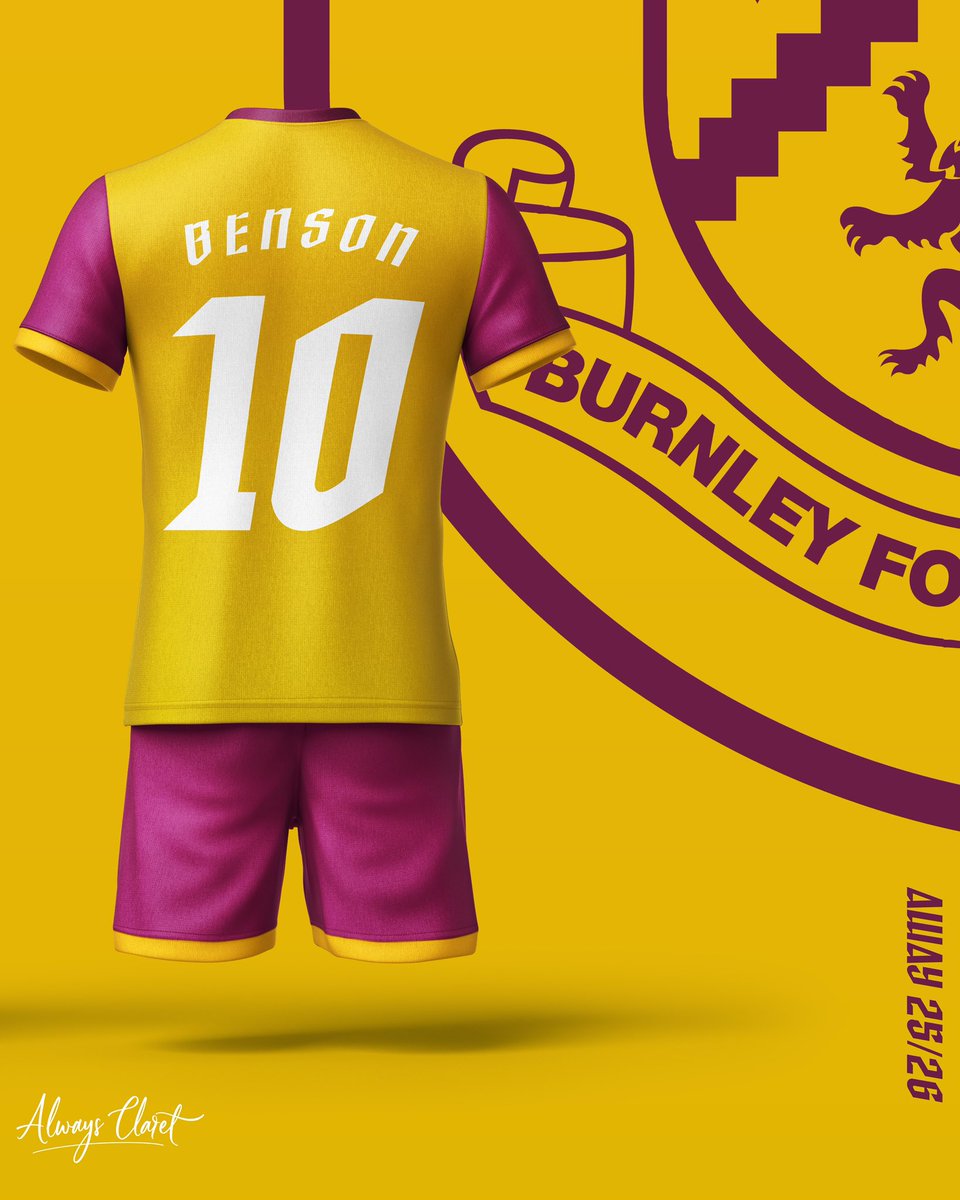 Burnley FC kit concepts 2025/2026 

Remembering the legends who got us to where we are, the home shirt would be woven with the names of players who have been crucial to the clarets legacy. This would include notable players like Ian Britton, Jimmy McIlroy, Willie Irvine, Robbie
