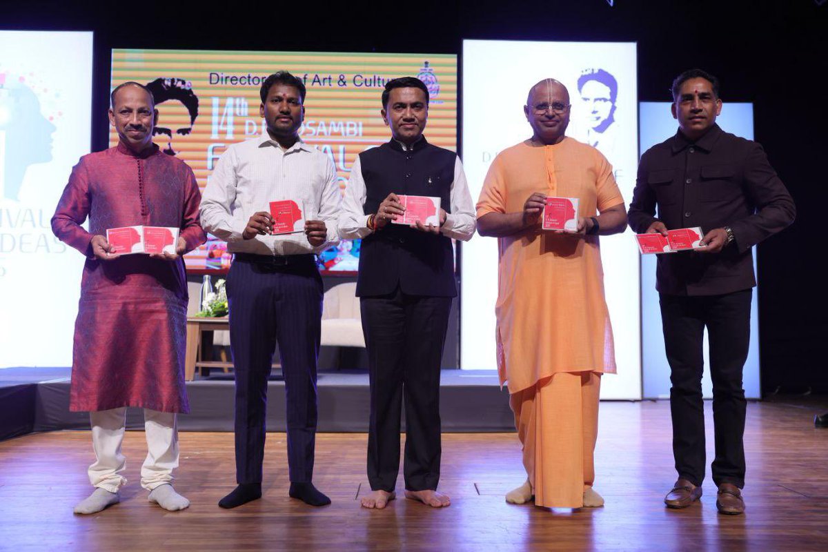 Dr. Pramod Sawant (@drpramodpsawant) on Twitter photo Inaugurated the 14th Edition of D D Kosambi Festival of Ideas 2025 at Kala Academy in the presence of Sports & Culture Minister Shri <a href="/Govind_Gaude/">Govind Gaude</a>, Shri <a href="/gaurgopald/">Gaur Gopal Das</a> Ji, Art & Culture Secretary Shri Suneel Anchipaka, and other dignitaries.
I congratulate the organizers of this Inaugurated the 14th Edition of D D Kosambi Festival of Ideas 2025 at Kala Academy in the presence of Sports & Culture Minister Shri <a href="/Govind_Gaude/">Govind Gaude</a>, Shri <a href="/gaurgopald/">Gaur Gopal Das</a> Ji, Art & Culture Secretary Shri Suneel Anchipaka, and other dignitaries.
I congratulate the organizers of this