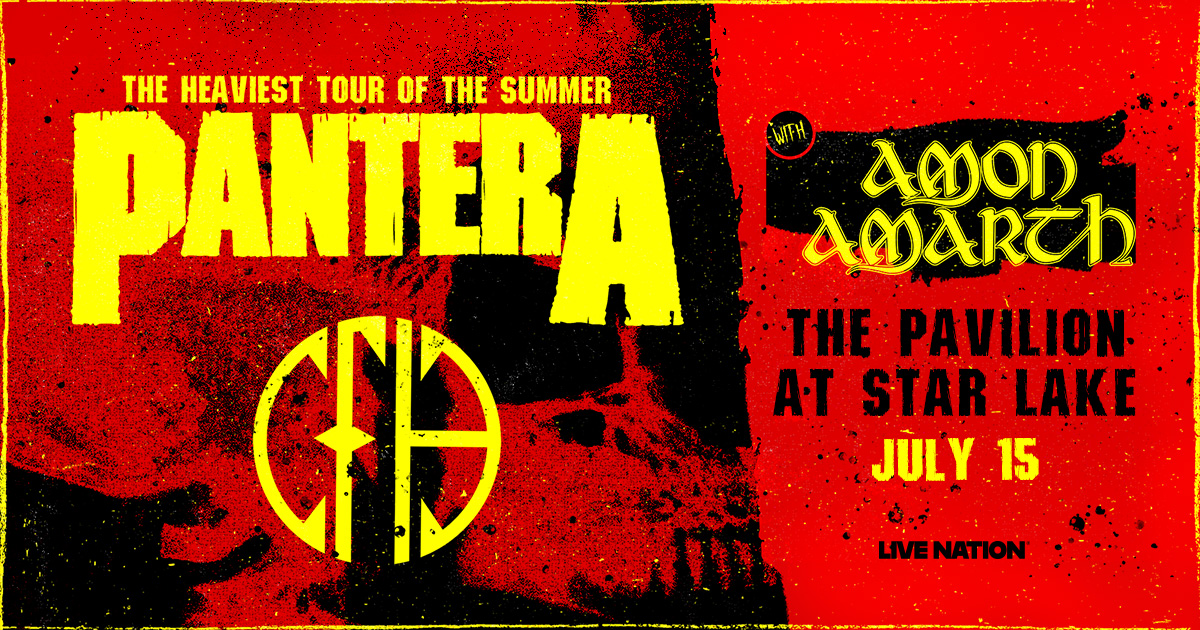 🚨JUST ANNOUNCED 🚨
Keep listening to WCLG for your chance to WIN!
🎶 <a href="/Pantera/">Pantera</a>  w/ Amon Amarth
📆 July 15th <a href="/Pav_StarLake/">The Pavilion at Star Lake</a> 
🎟️ ticketmaster.com/event/16006255…