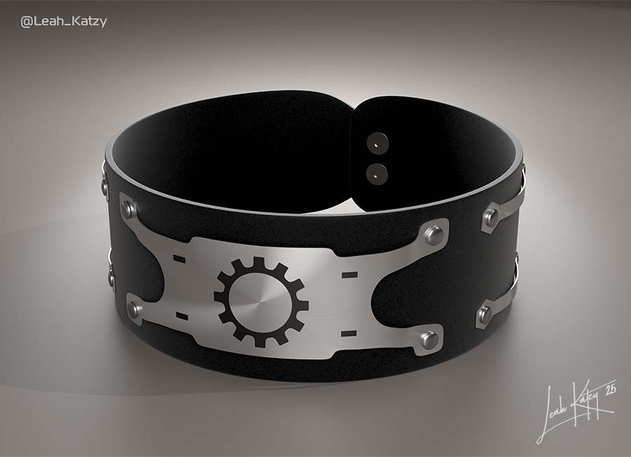 Gothic leather choker
Soon on my Fab 

#b3D #digitalart #3Dartist #artwork #3Dmodeling #blendercommunity #noai #characters #clothes #metal