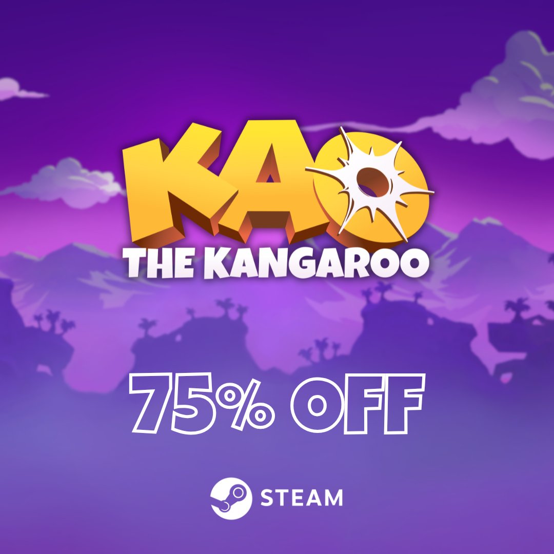 *KAO has a short message for u*

Kao The Kangaroo is now available at 75% off on Steam!

*end of message*

Grab it, folks 🥊 bit.ly/KAO_Steam
