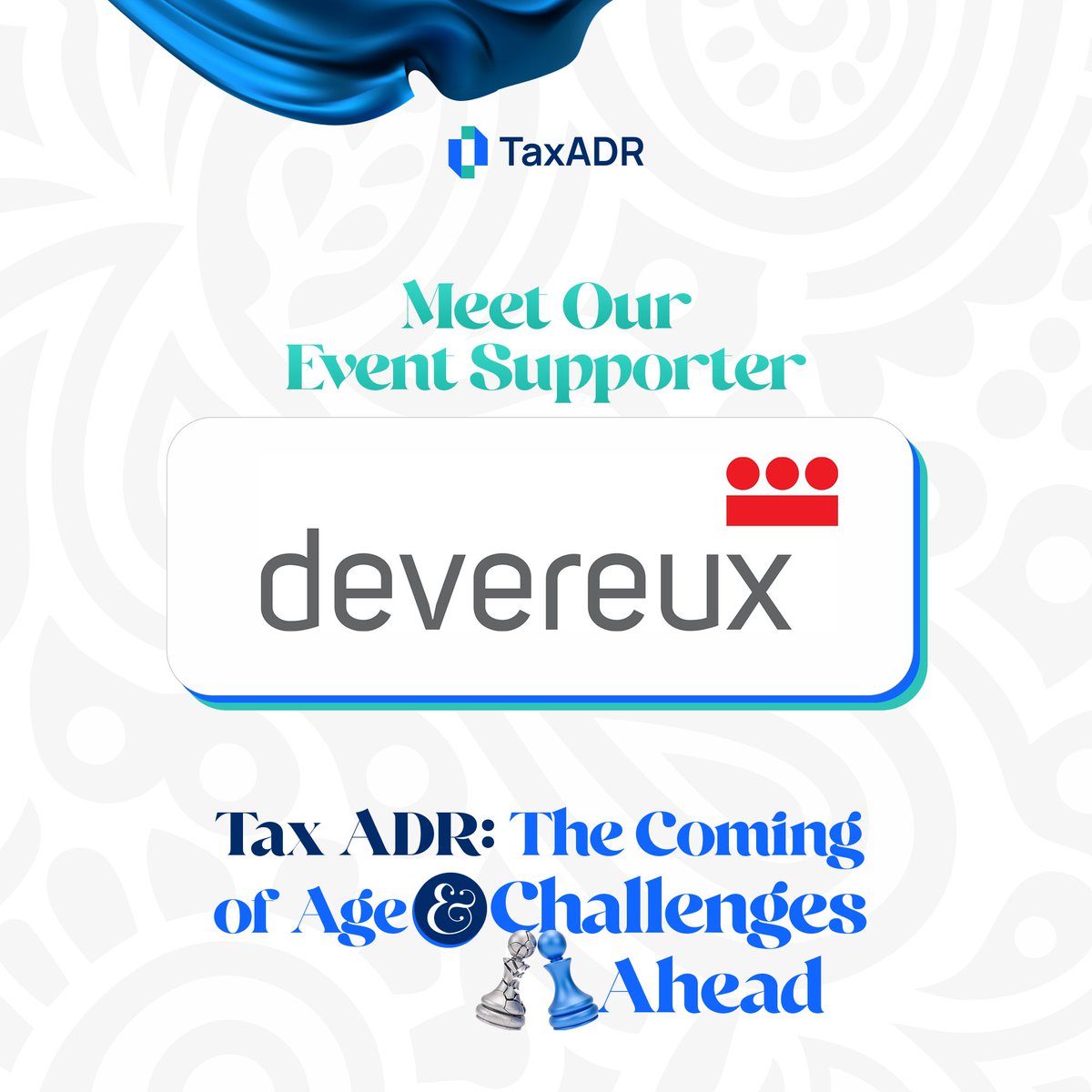 Meet Our Event Supporter: Devereux 

Venue: Ashworth Centre, Lincoln's Inn, London (with online access) 17 

Date: Thursday, 27 February 2025 

Time: 1:00 PM - 3:30 PM

Registration link: 
[Physical] eventbrite.co.uk/e/123212243436… 
[Online:] eventbrite.co.uk/e/123214784035…