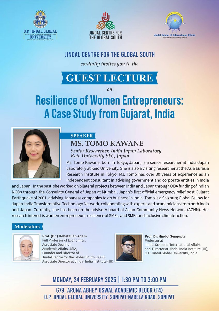 Jindal Centre for the Global South (JCGS) tweet media