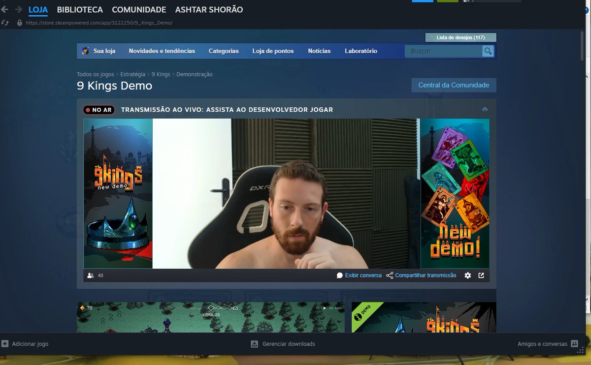 Eu pelado mexendo no PC enquanto estava sendo filmado sem saber e transmitido pra página do meu jogo. GRANDE DIA!