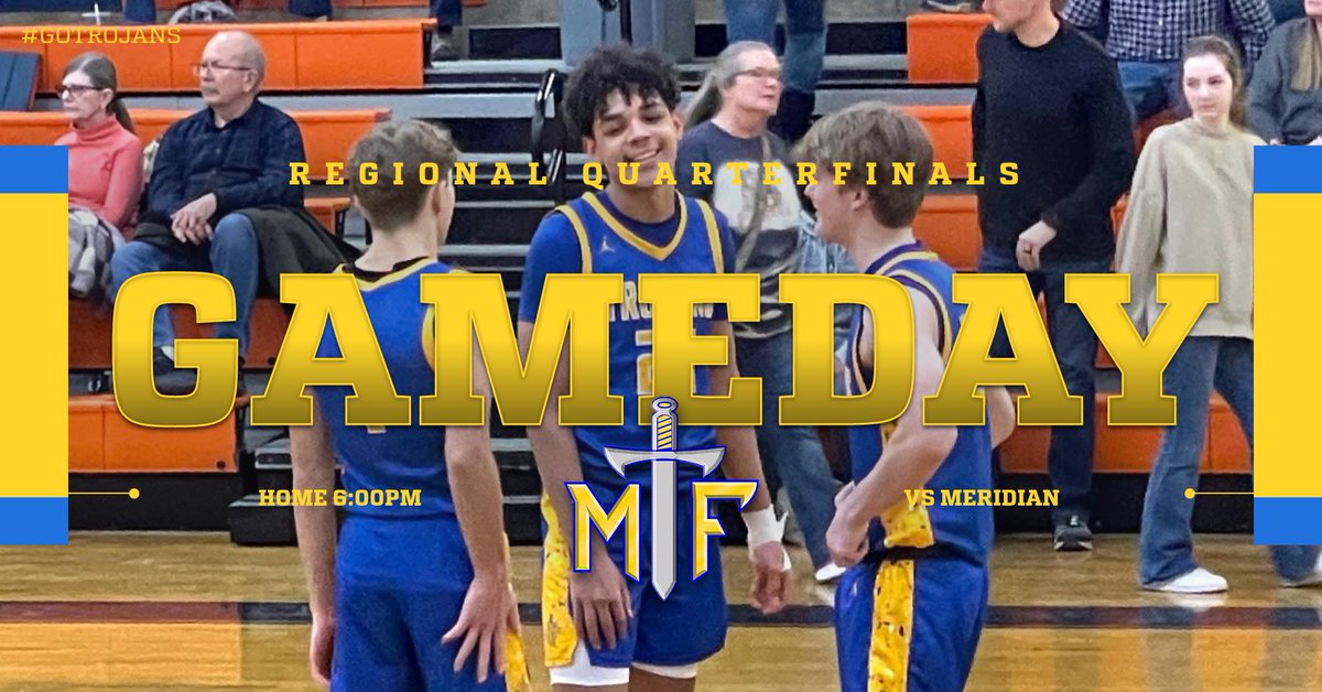 The postseason is here!  The Trojans host the Meridian Hawks at 6pm tonight!