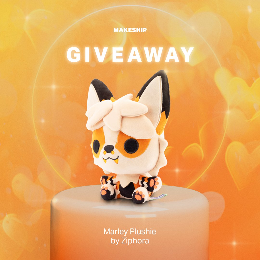 Ziphora_ttv's tweet photo. It’s giveaway time! We’re giving 2 lucky fans the chance to win the Marley Plushie! 

🔸 Here's how to enter!
1. Follow @makeship &amp; @ziphora_ttv
2. Retweet this post

🔸Giveaway ends February 26th.
Winners will be randomly selected and contacted by @makeship.

Good luck! 🖤🧡 https://t.co/YpmxCoRTnJ
