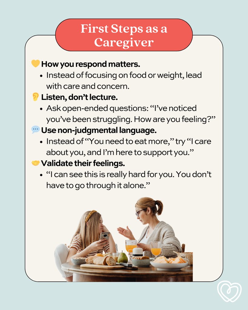 EnsembleTherapy's tweet photo. 💙 Eating Disorder Awareness Month 💙

If you’re a caregiver worried about your child’s relationship with food, you’re not alone. Eating disorders are complex, but with the right support, recovery is possible. https://t.co/o25CbmUYrV