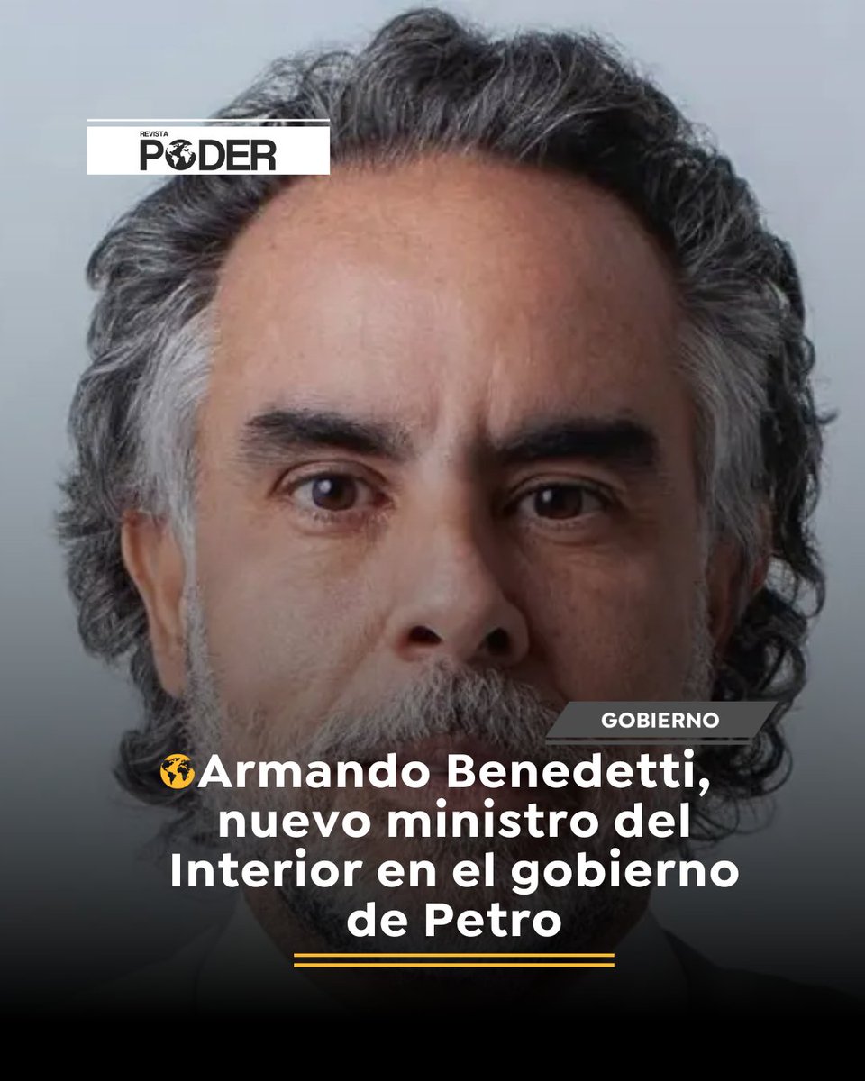 PoderRevis33300's tweet image. #RevistaPoderInforma| Armando Benedetti, una de las figuras clave del gobierno de Gustavo Petro, asumirá un nuevo rol dentro del gabinete presidencial. De ser jefe de despacho, pasará a reemplazar a Juan Fernando Cristo en el Ministerio del Interior.
