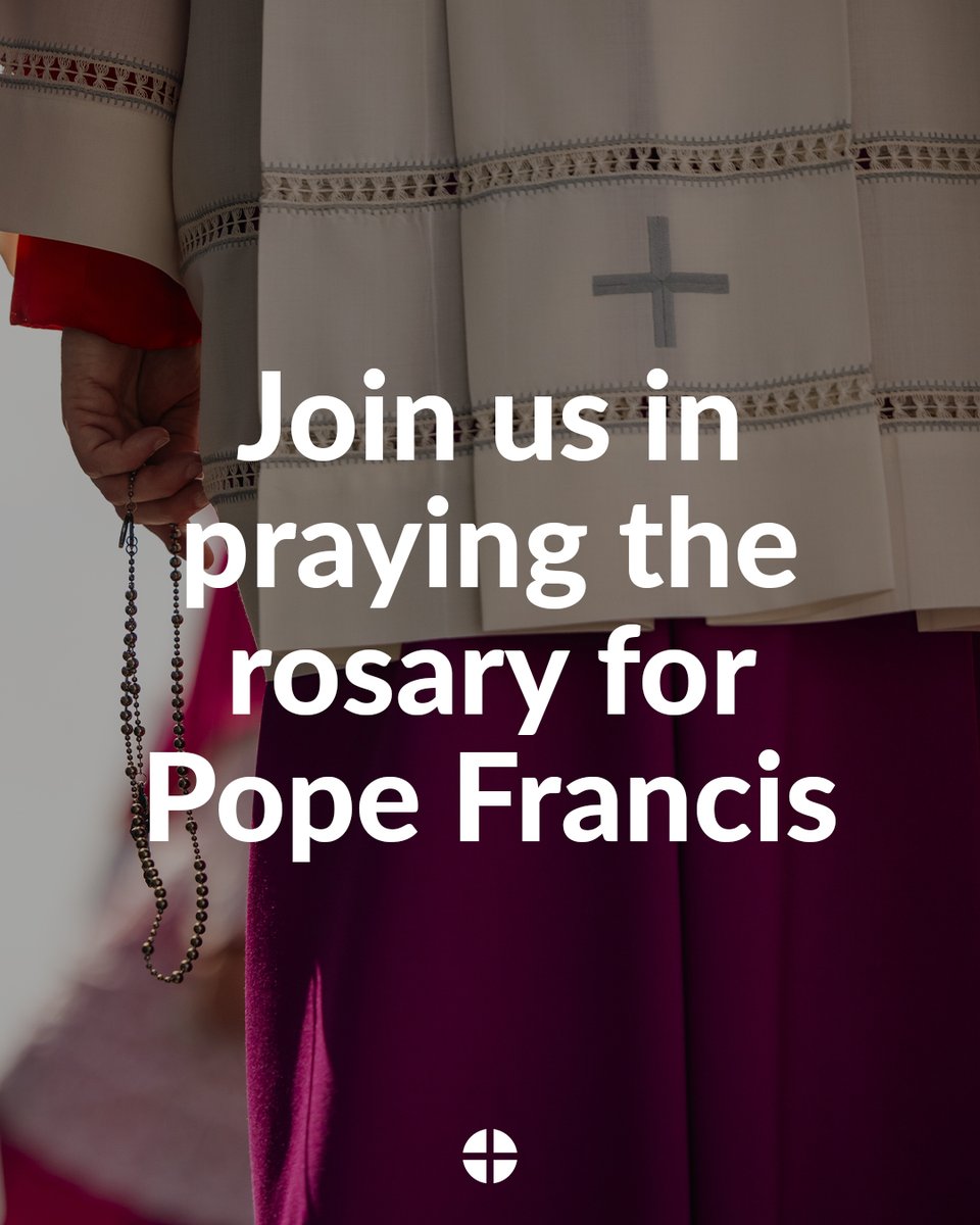 We invite the faithful to join the Vatican Secretary of State in praying the rosary at 3 pm EST to show the closeness of the Church to Pope Francis and all who are sick. 

#PopeFrancis
