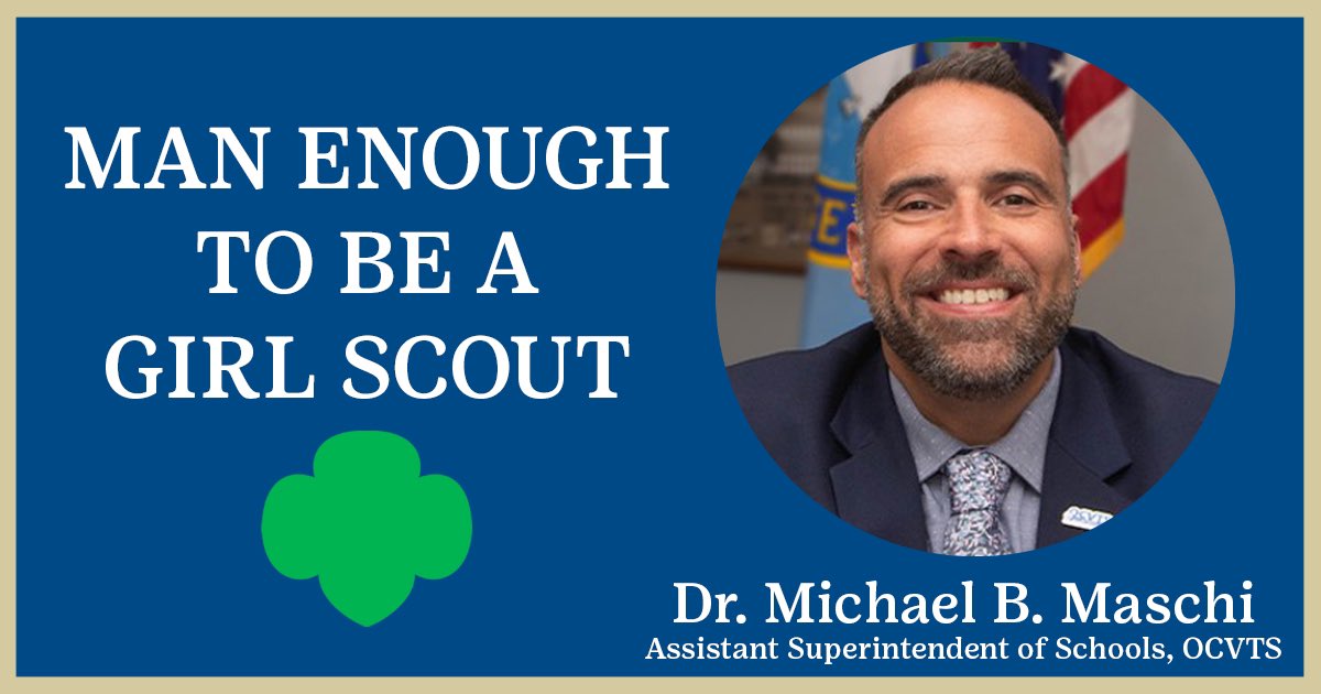 Please join us in celebrating <a href="/michaelmaschi/">Dr. Michael B. Maschi</a>, Assistant Superintendent of Schools, Ocean County Vocational Technical School, at this year's Man Enough to Be a Girl Scout Kickoff on Thu, March 20 at Icarus Brewing from 6pm to 8pm. RSVP now at gsFun.org/manenough