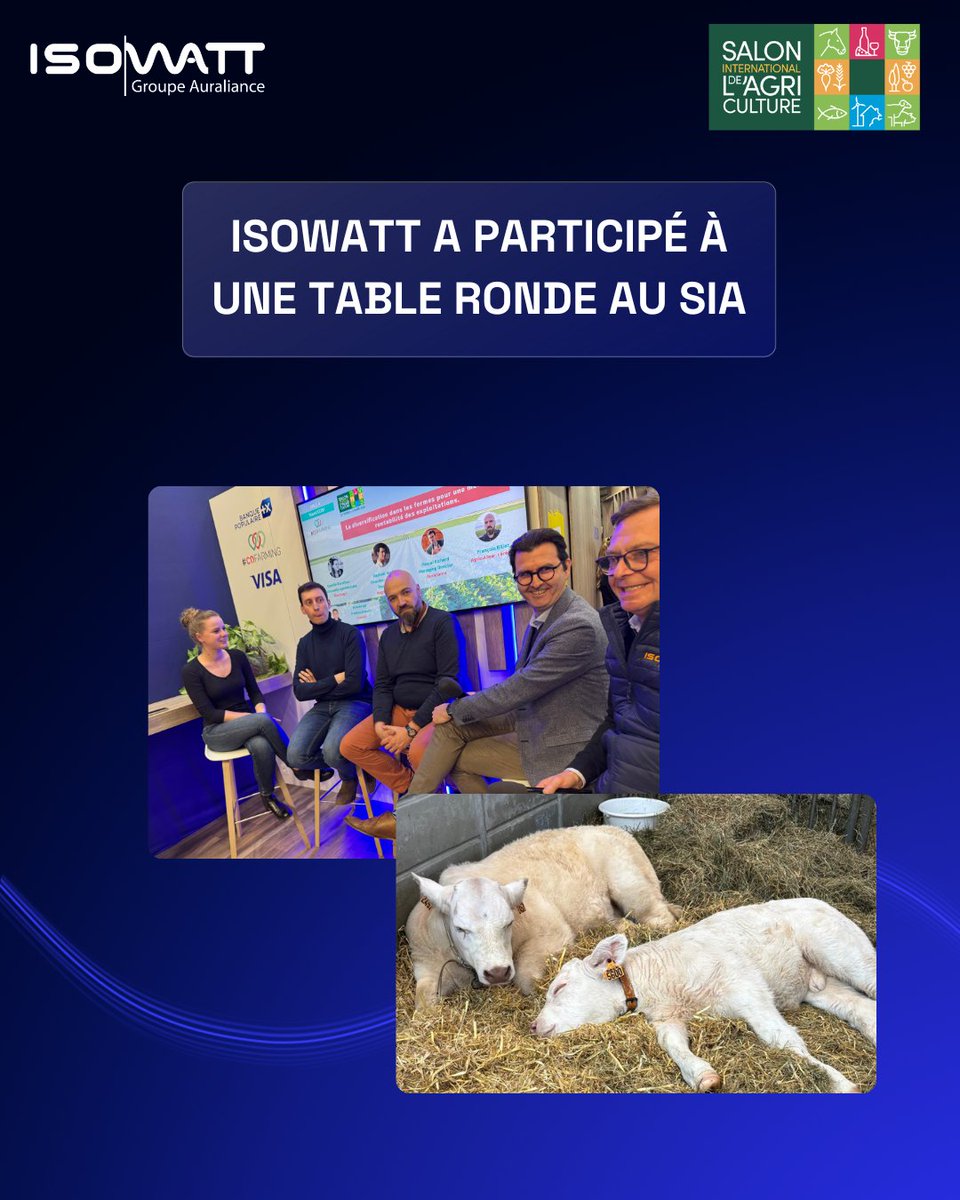 IsowattFr's tweet photo. 🌱 [En direct] Isowatt au Salon International de l’Agriculture !

Aujourd'hui, nous avons exploré comment la diversification peut booster la rentabilité des exploitations agricoles lors d'une table ronde organisée par CoFarming.

Merci à CoFarming et à nos intervenants ! https://t.co/FtiBdUSP39