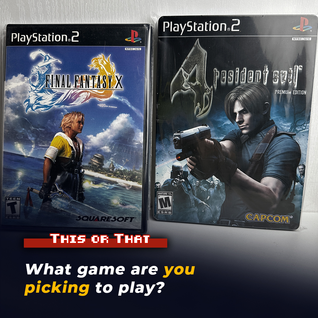 DKOldies's tweet photo. I'd have to take turns for both.
•
•
#dkoldies #retrogamestore #thisorthat #videogames #playstation2 #yourpick https://t.co/AoRRcfSwdN