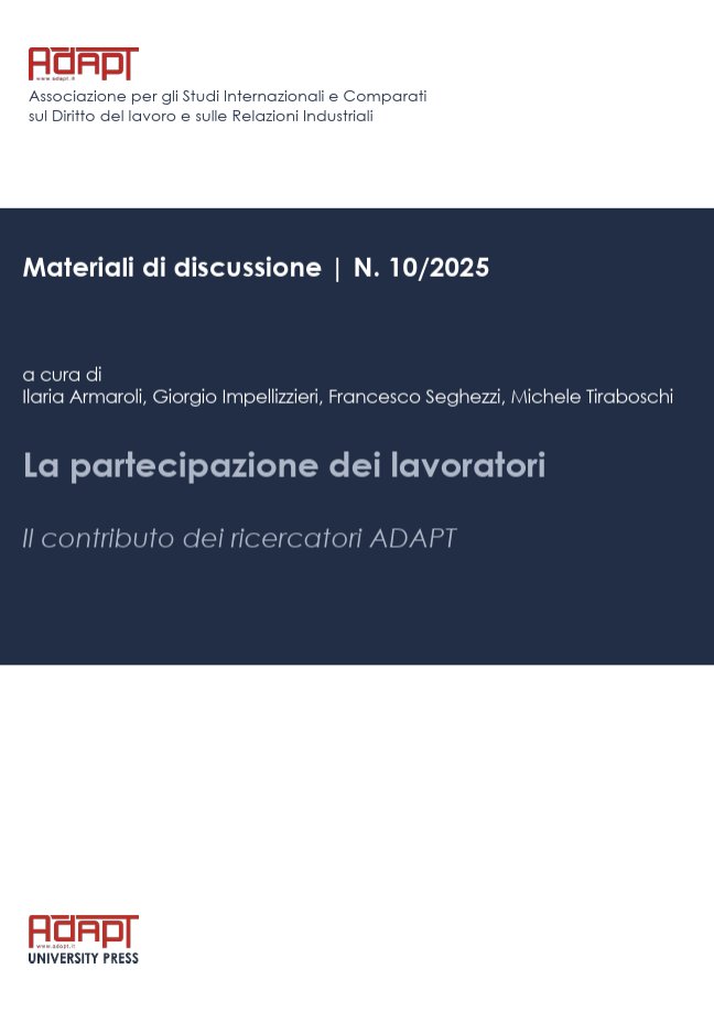 Si parla tanto di partecipazione dei lavoratori negli ultimi mesi. Ma, nello specifico, di cosa stiamo parlando?

Sperando di fare una cosa utile abbiamo raccolto alcuni contributi dei ricercatori <a href="/adaptland/">ADAPTLAND</a> sul tema in questo ebook open access.

Lo trovate qui: