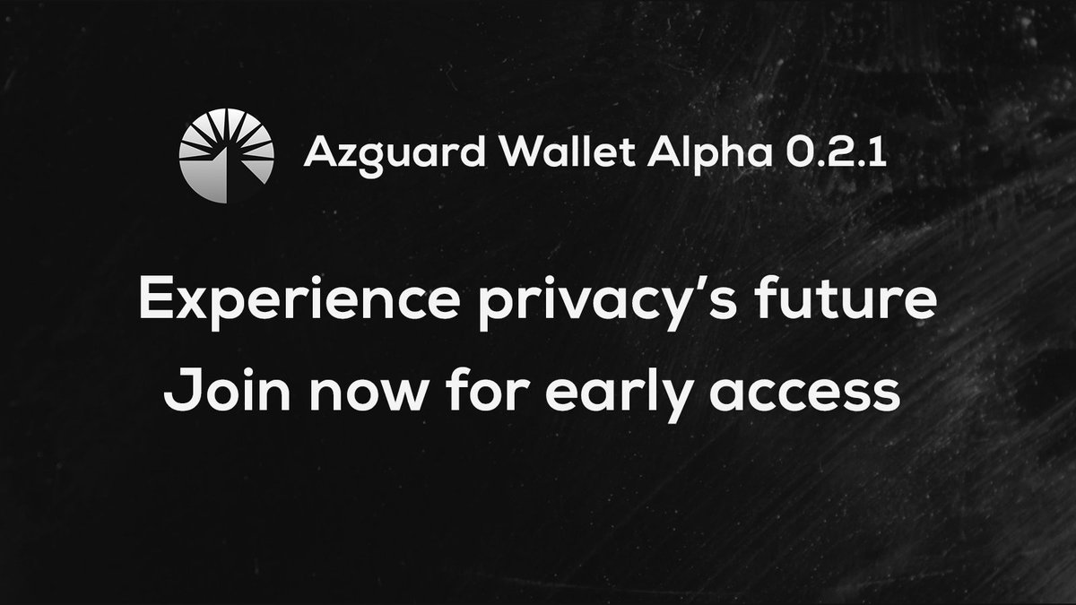 🚀 Azguard Wallet Alpha 0.2.1 is here!

🔥 Built natively for @AztecNetwork – your gateway to a privacy-focused world!

📋 Be one of the first to experience the future of privacy. Join now for exclusive early access:
foam-cousin-c4e.notion.site/15f2e687acd081…