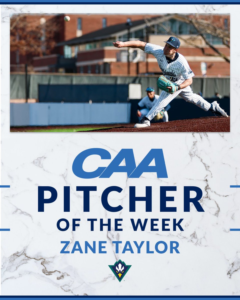 Coastal Athletic Association (@caasports) on Twitter photo βΎοΈ #CAABaseball Pitcher of the Week
<a href="/UNCWBaseball/">UNCW Baseball</a>'s Zane Taylor held UNC Asheville to three singles and no earned runs over 7.0 innings in a complete game 13-1 win last Friday
π° tinyurl.com/mr27hvtt βΎοΈ #CAABaseball Pitcher of the Week
<a href="/UNCWBaseball/">UNCW Baseball</a>'s Zane Taylor held UNC Asheville to three singles and no earned runs over 7.0 innings in a complete game 13-1 win last Friday
π° tinyurl.com/mr27hvtt