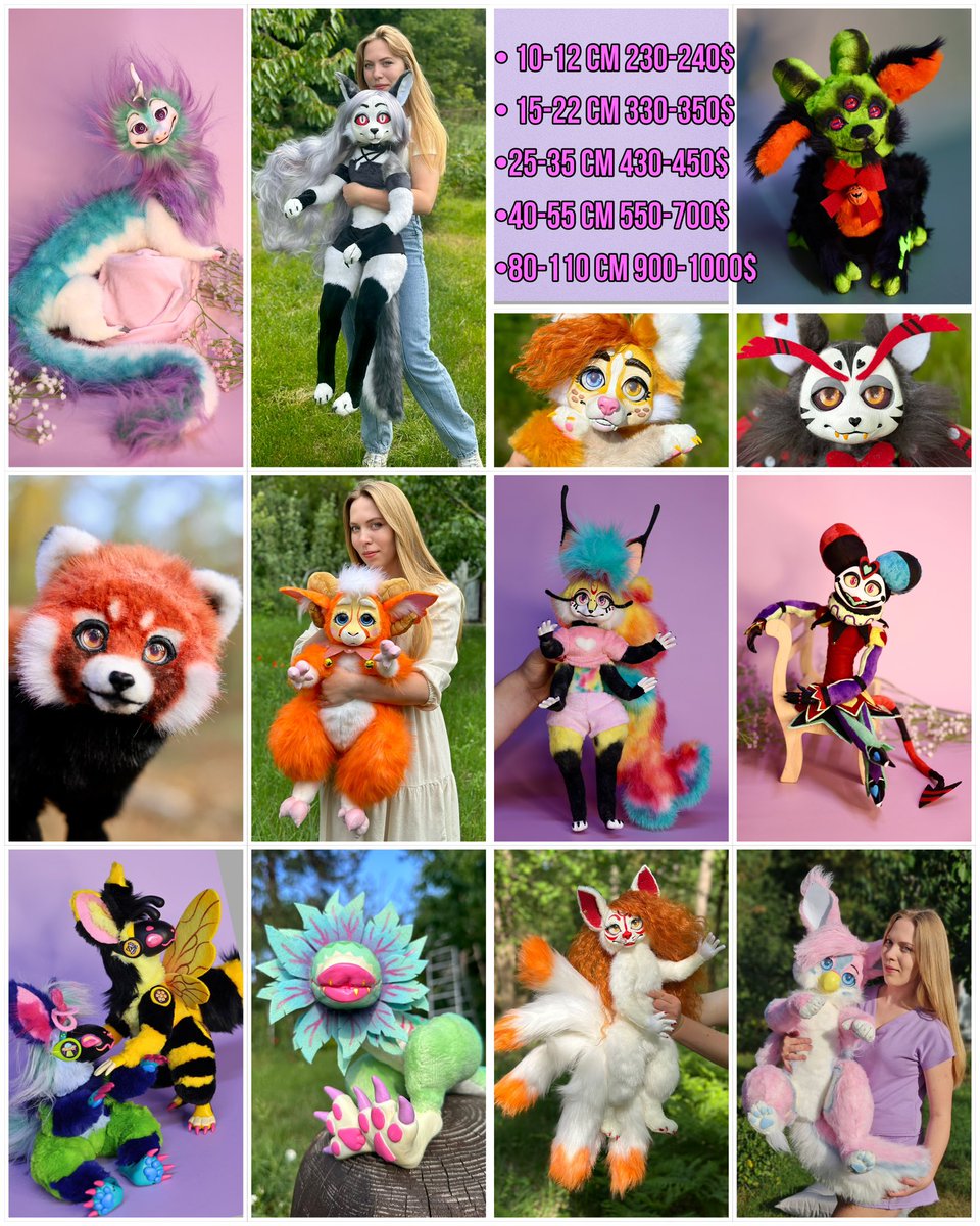 Sigida_plushies's tweet image. ‼️Commissions are open‼️
I create unique toys and collars.
To find out prices or order your personal toy (collar), write to me in messages.
Wares that are available in my shope⬇️
etsy.com/shop/Collectib…