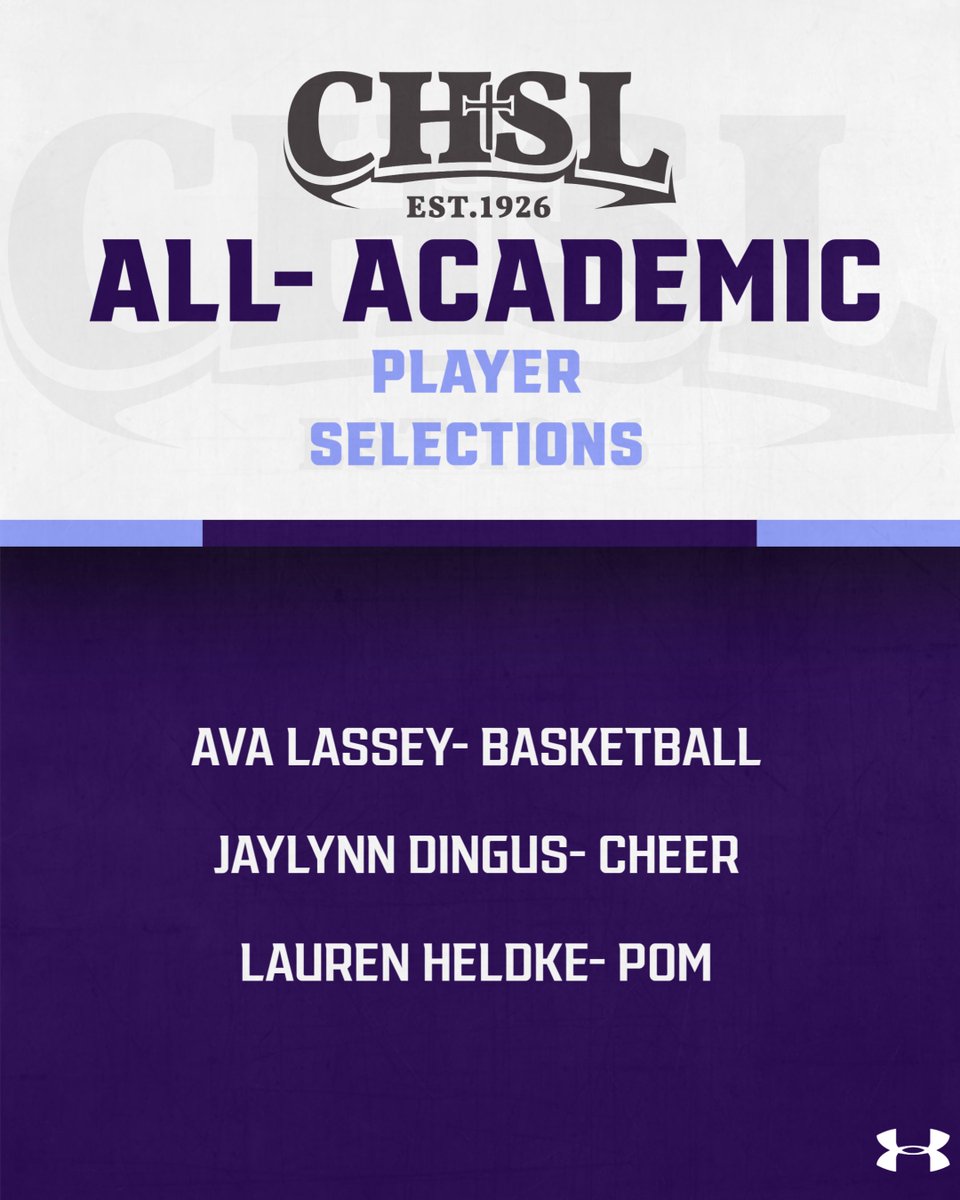 Shining bright on and off the field!  Huge congratulations to our incredible girls who have been selected for the CHSL All-Academic Team!  Your hard work, dedication, and excellence in the classroom and beyond continue to inspire us all. Way to go, STARS!
