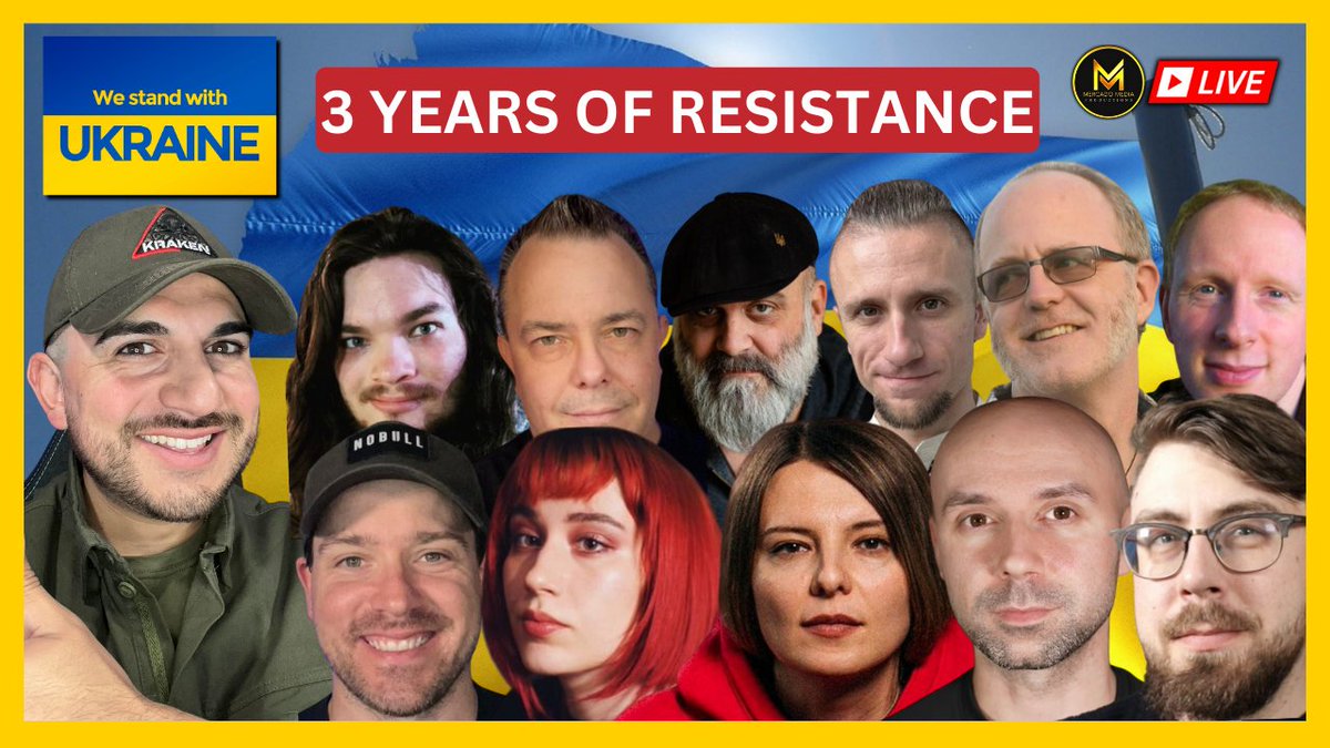 Please join me today at 3pm ET (10pm Kyiv) with one of the biggest pro-Ukraine YouTube panels since the start of the full-scale invasion. We will be discussing the war and its impact to this point.