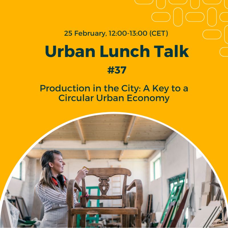 ForumdasCidades's tweet photo. O próximo webinar Urban Lunch Talk da Parceria Driving Urban Transitions (DUT) é já amanhã, dia 25 de fevereiro, sob o tema ‘Production in the City: A Key to a Circular Urban Economy'. Saiba mais e inscreva-se em https://t.co/96dhE4JxlH
#UrbanLunchTalks #DUTPartnership https://t.co/ZxqUlVU1G5