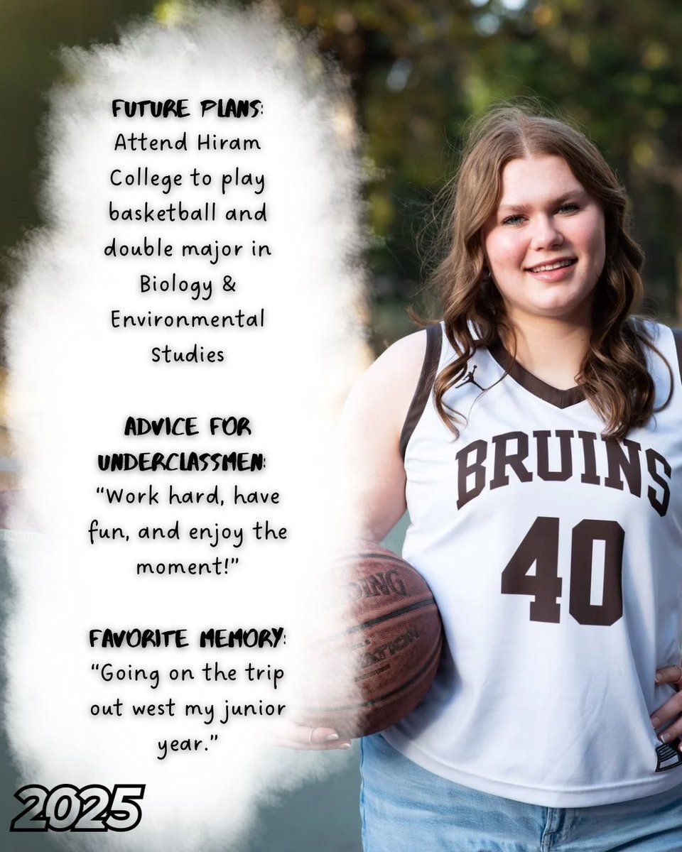 🐻🏀 SENIOR SPOTLIGHT 🏀🐻

#40 Emma Osborn