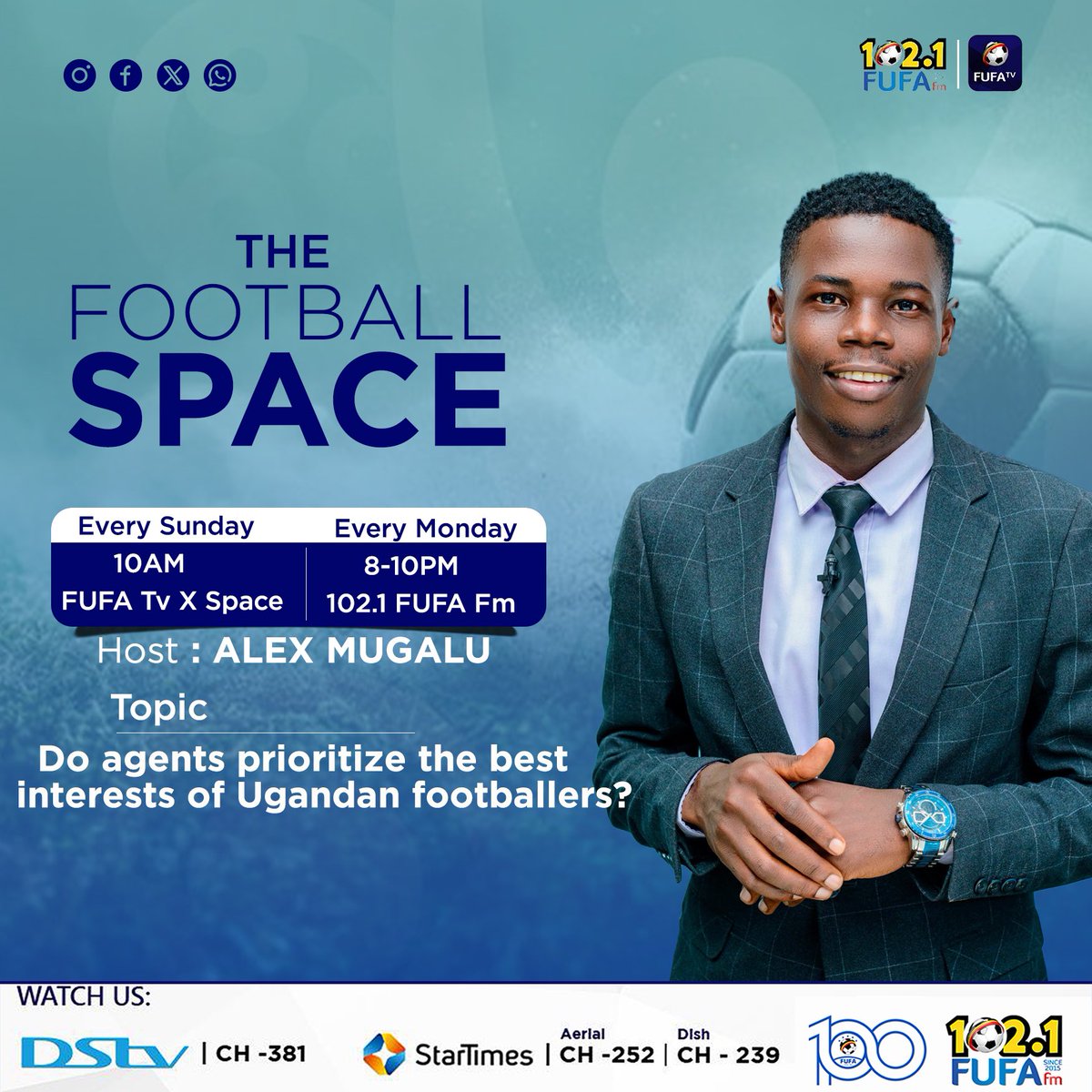 FUFARadio's tweet photo. Missed the conversation? We’ve got you covered! The #FUFATvFootballSpace brings the best moments from X Spaces to your radio. Tune in and stay in the game! ⚽🔊

#TheFootballRadio https://t.co/Tx6RG2gZGA