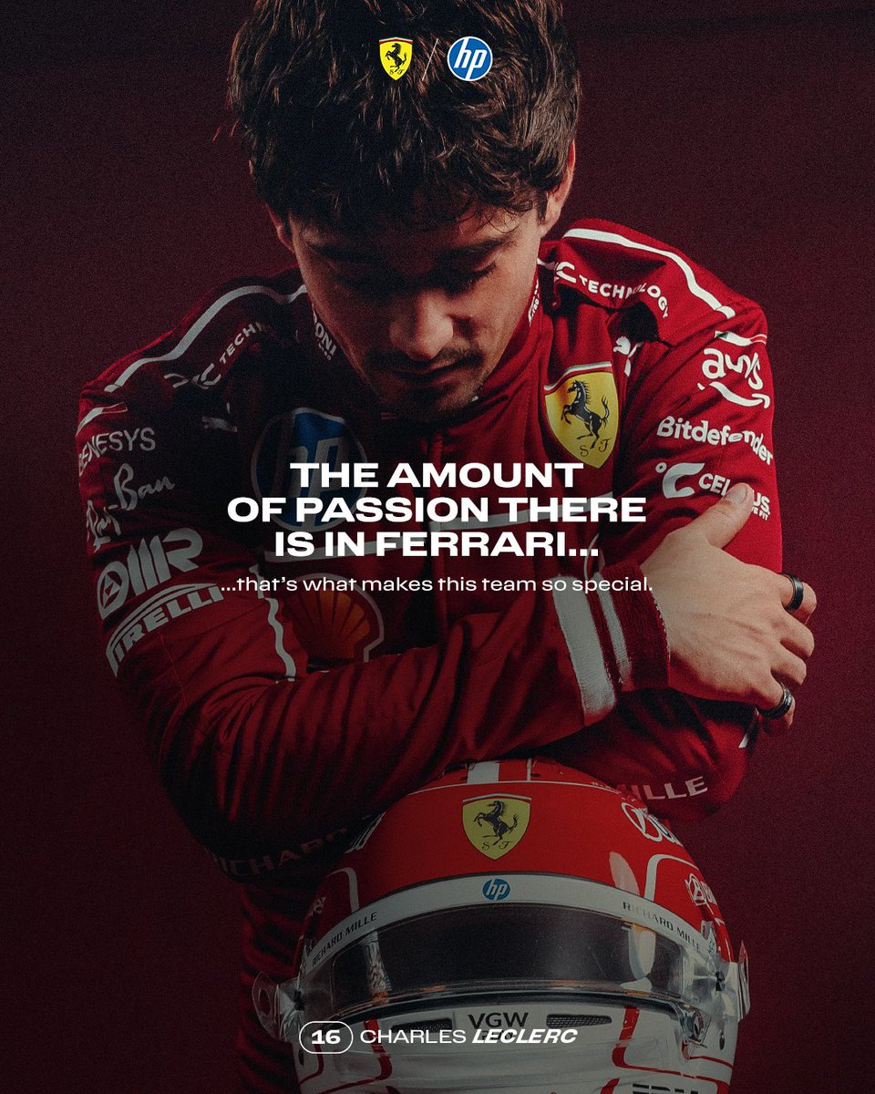 ScuderiaFerrari's tweet photo. More than a team, it’s a family ❤️ https://t.co/QEVGBou1Ug