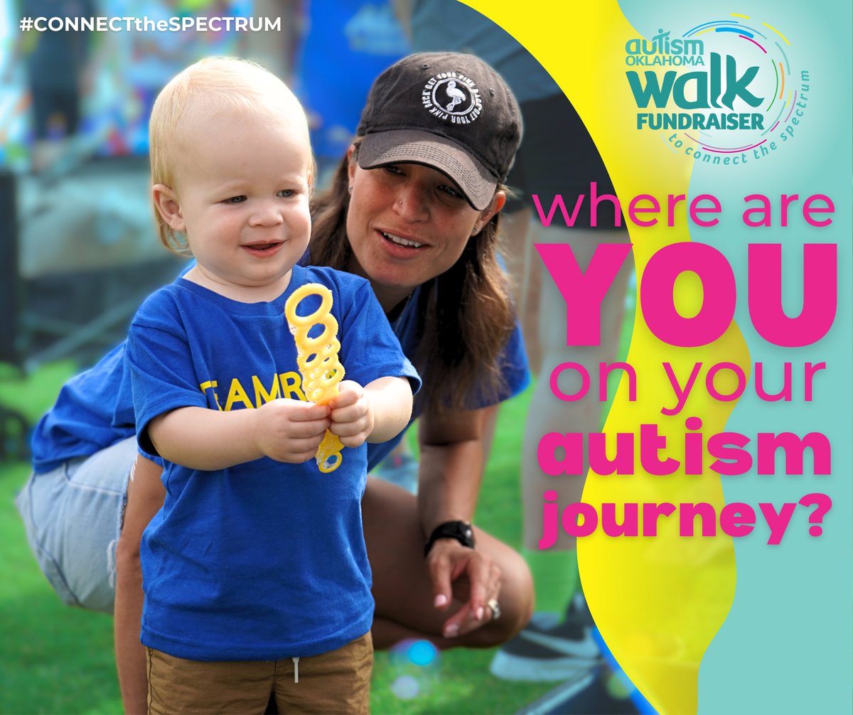 AutismOklahoma Walk brings together families from across Oklahoma to discover resources, connect with the community, and celebrate together!
 Help us reach our $200,000 goal so we can continue to provide free or nearly free programs.
Join us today!  
👉 autismoklahomawalk.org