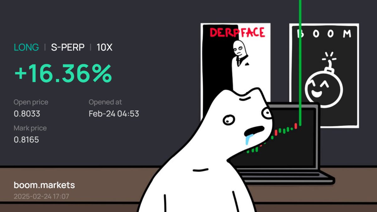 Longing more $S onchain to farm Airdrop points on <a href="/BoomDEX/">Boom | Sonic</a> (and maybe boom airdrop?)

#sonic onchain is popping off and its very refreshing to use! <a href="/AndreCronjeTech/">Andre Cronje</a>