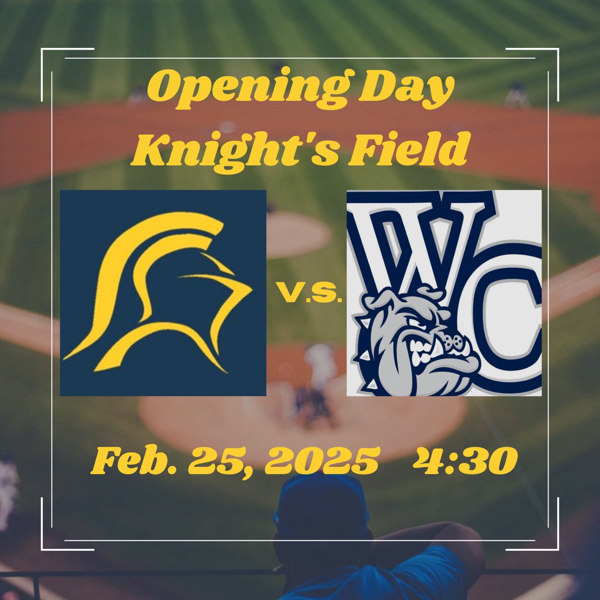 The Varsity Knights kick off the season at home tomorrow against Wake Christian Academy. Come out and support the boys!