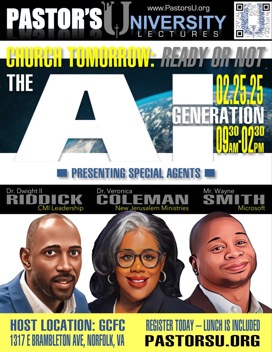 PULectures's tweet image. This is Going to Be Good. Register Today
pastorsu.org