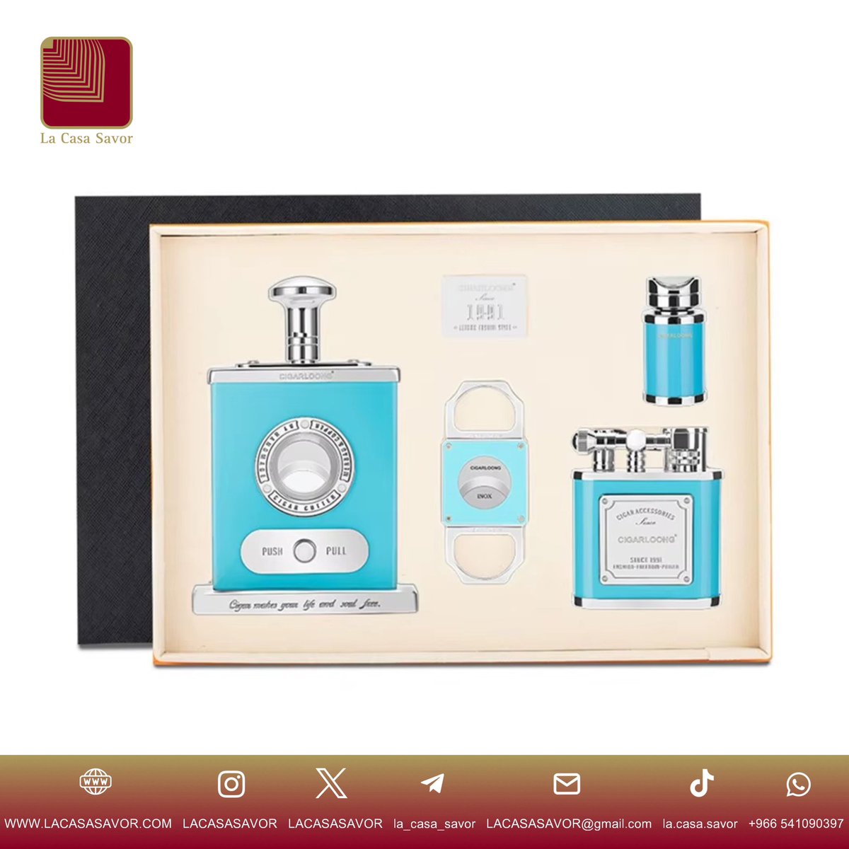 LACASASAVOR's tweet image. #مجموعة #اكسسوارات #السيجار عالية الجودة
مجموعة مكونة من 4 قطع فاخرة تمنحك أفضل تجربة #للسيجار - 20152

#اكسبلور 
#صباح_الخير 
#الرياض 
#ترند 
#رمضان