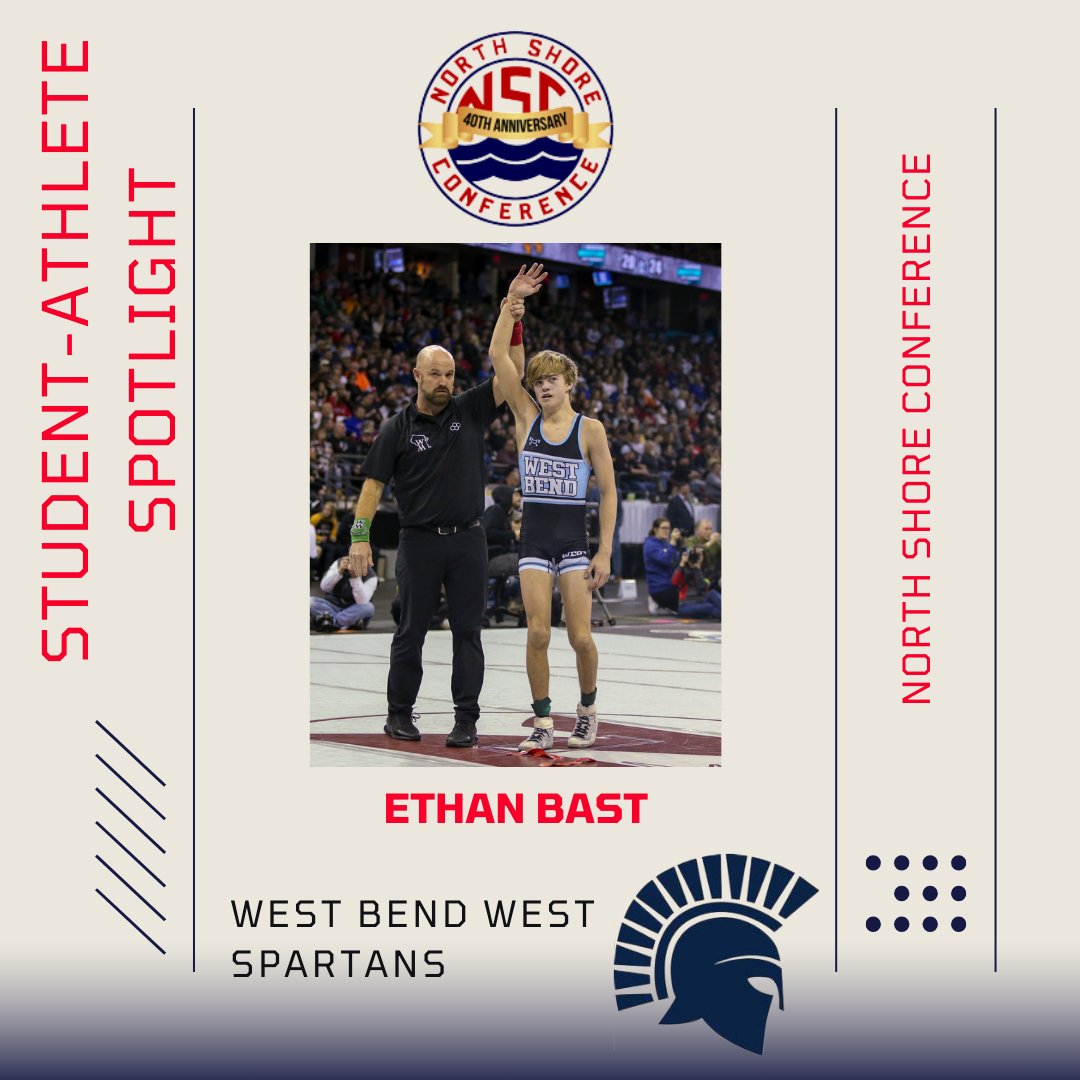 North Shore Conference 🥎⚾️🎾⚽️🥍🏃♀️🏃♂️🏌️♂️ (@northshoreconf) on Twitter photo Meet Ethan Bast from <a href="/athletics_bend/">West Bend West Athletics</a> who is the <a href="/NorthShoreConf/">North Shore Conference 🥎⚾️🎾⚽️🥍🏃♀️🏃♂️🏌️♂️</a> student-athlete of the month 🤼♂️
🔗 northshoreconference.com/news_article/s…
#SpartanPride Meet Ethan Bast from <a href="/athletics_bend/">West Bend West Athletics</a> who is the <a href="/NorthShoreConf/">North Shore Conference 🥎⚾️🎾⚽️🥍🏃♀️🏃♂️🏌️♂️</a> student-athlete of the month 🤼♂️
🔗 northshoreconference.com/news_article/s…
#SpartanPride
