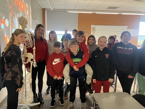 IADeptofEd's tweet photo. Real-world experience in a career and technical education field can lead to enriched classrooms and learning for Iowa students. See how one Iowa CTE educator has brought her knowledge and experience of health care into classes at Fort Dodge Middle School through a nontraditional CTE authorization pathway. #CTEMonth #CelebrateTeachersIA https://t.co/iZp027ECYk