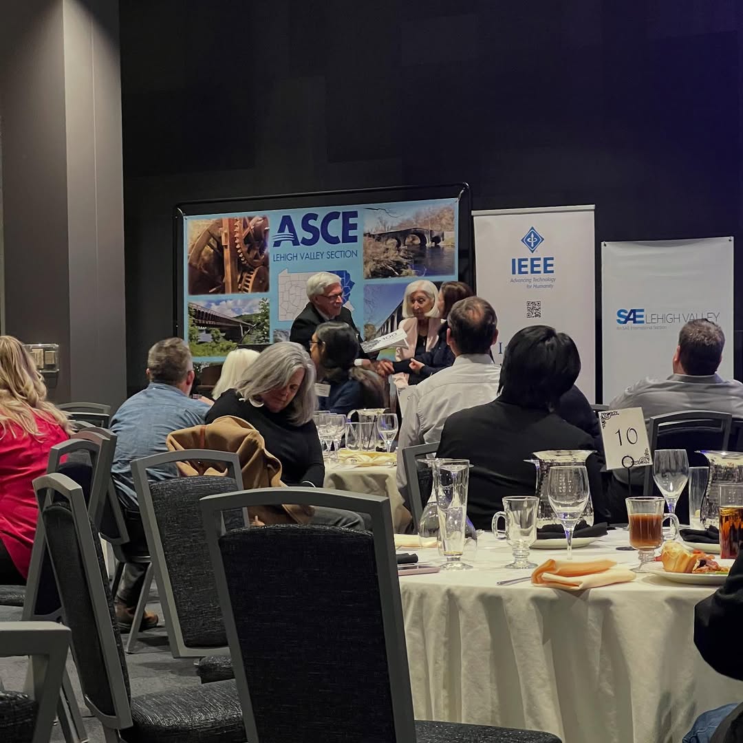 Field &amp; professional engineers gathered at the #LehighValley Engineers Week Banquet at #lehighu to celebrate Engineer &amp; Young Engineer of the Year. Becky Bradley, AICP, the Exec Director of the Lehigh Valley Planning Commission, was the keynote speaker. Congrats to the honorees!